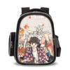 16‘’BTS Backpack School Bag Black Big Side Bag