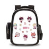 16‘’BTS Backpack School Bag Black Big Side Bag