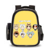 16‘’BTS Backpack School Bag Black Big Side Bag