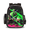 16‘’Splatoon 2 Backpack School Bag Black Big Side Bag