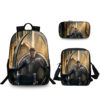 16″Black Panther Backpack School Bag Combo