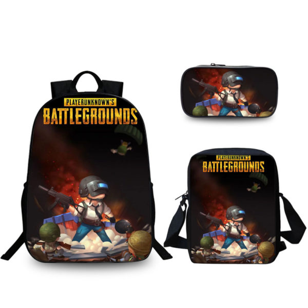 16″PUBG Backpack School Bag Combo