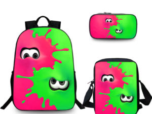 16″Splatoon 2 Backpack School Bag Combo