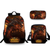 16″World of Warcraft WOW Backpack School Bag Combo