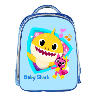 Baby Shark Backpack School Bag Blue - Baganime