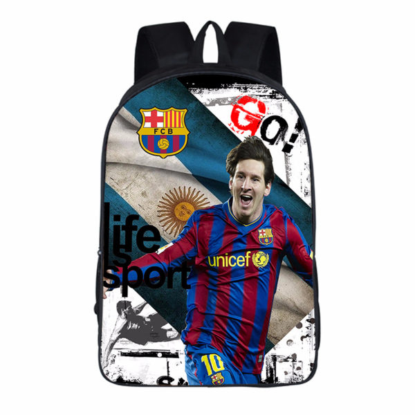 16″Lionel Andrés Messi Backpack School Bag - Baganime