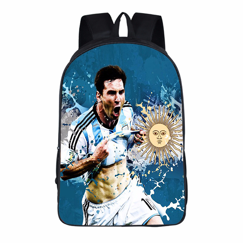 16″Lionel Andrés Messi Backpack School Bag - Baganime