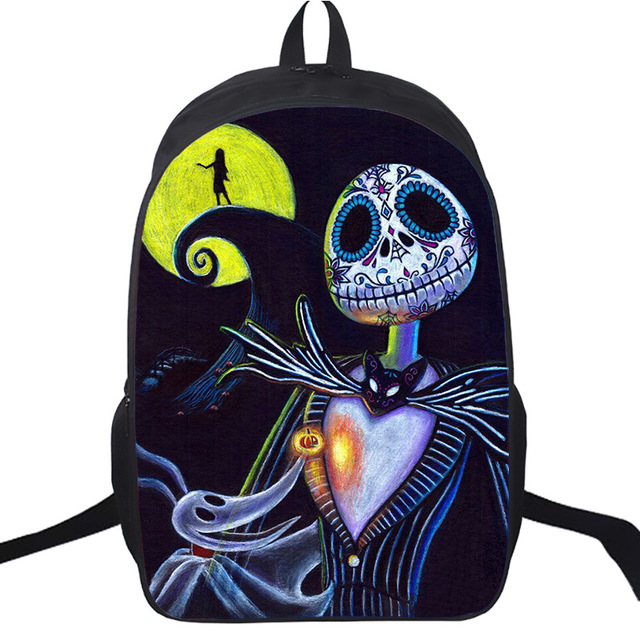 16″The Nightmare Before Christmas Backpack School Bag - Baganime