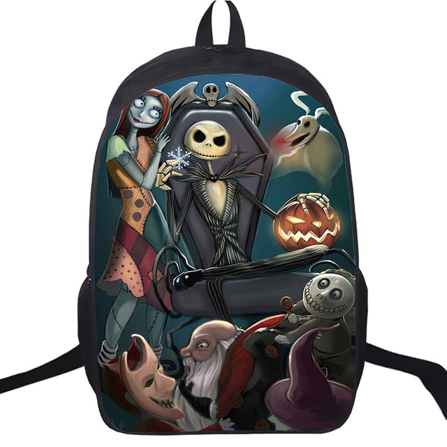16″The Nightmare Before Christmas Backpack School Bag - Baganime