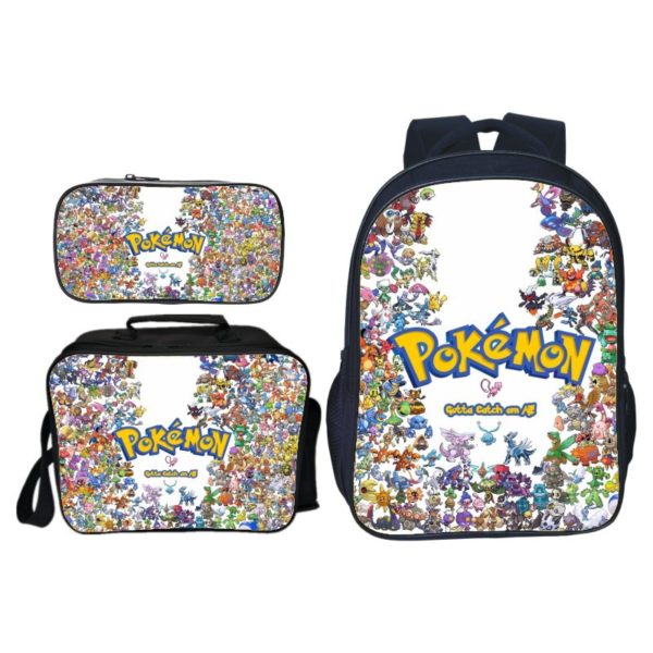 pokemon backpack and lunch bag