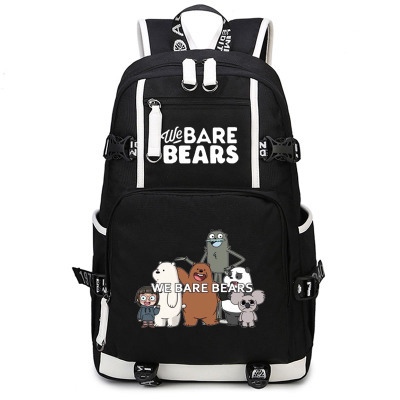 18″We Bare Bears Backpack School Bag - Baganime