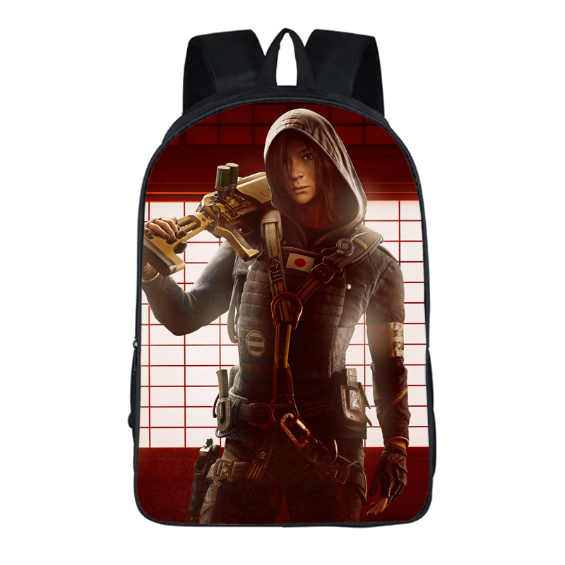 16‘’Rainbow Six Backpack School Bag - Baganime