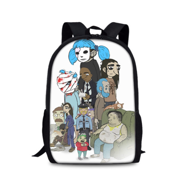 18‘’Sally Face Backpack School Bag Black - Baganime