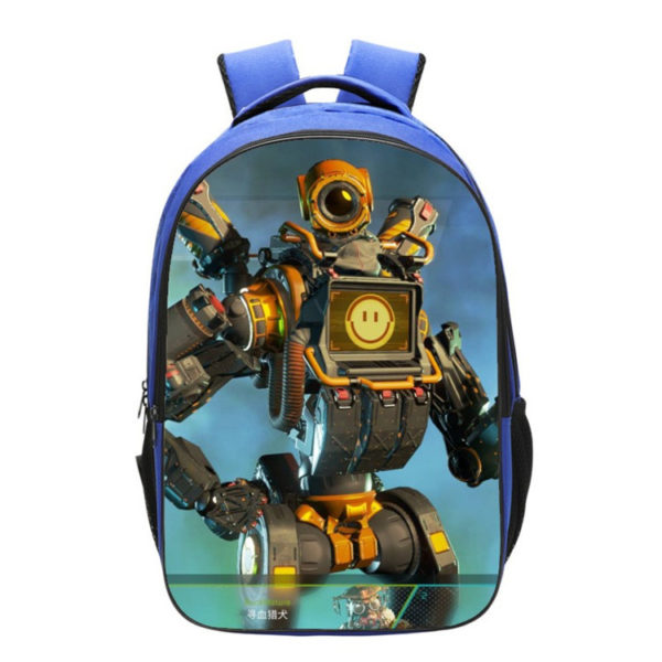 16''Apex legends Backpack School Bag Blue - Baganime