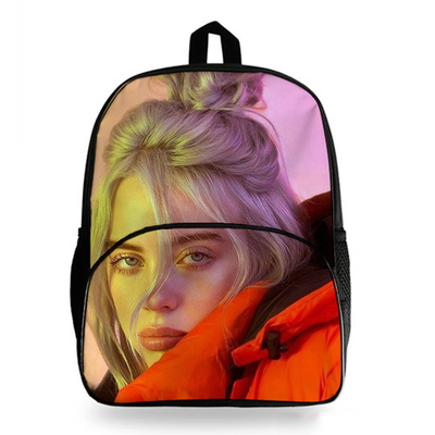 16″Billie Eilish Backpack School Bag for Teenagers Student - Baganime