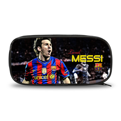 Messi CR7 Neymar Pen Case Large Capacity Pencil Bag Student’s – Baganime