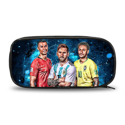 Messi CR7 Neymar Pen Case Large Capacity Pencil Bag Student’s - Baganime