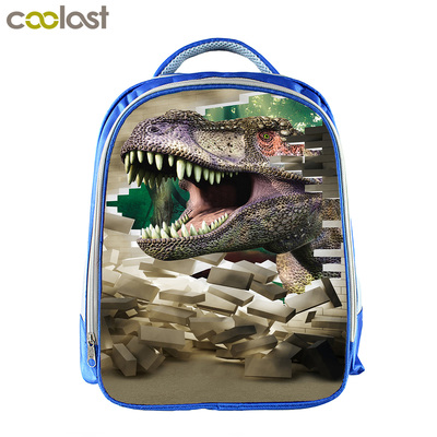 Jurassic World Backpack School Bag Blue - Baganime