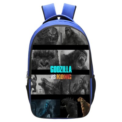 Godzilla vs Kong Backpack School Bag Blue - Baganime