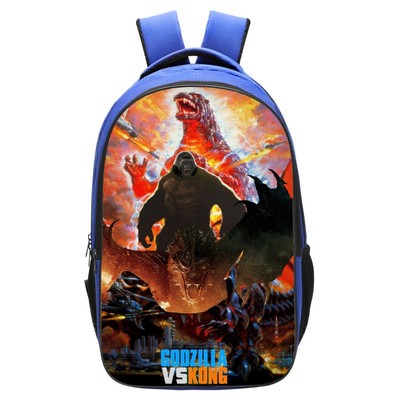 Godzilla vs Kong Backpack School Bag Blue - Baganime