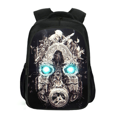 16 Inch Borderlands Backpack School Bag Black - Baganime