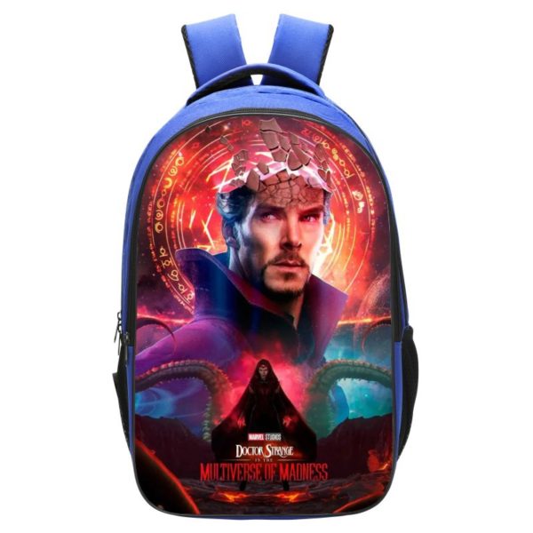 Doctor Strange in the Multiverse of Madness Backpack School Bag Blue ...