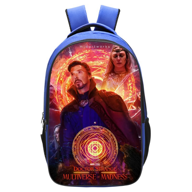 Doctor Strange in the Multiverse of Madness Backpack School Bag Blue ...