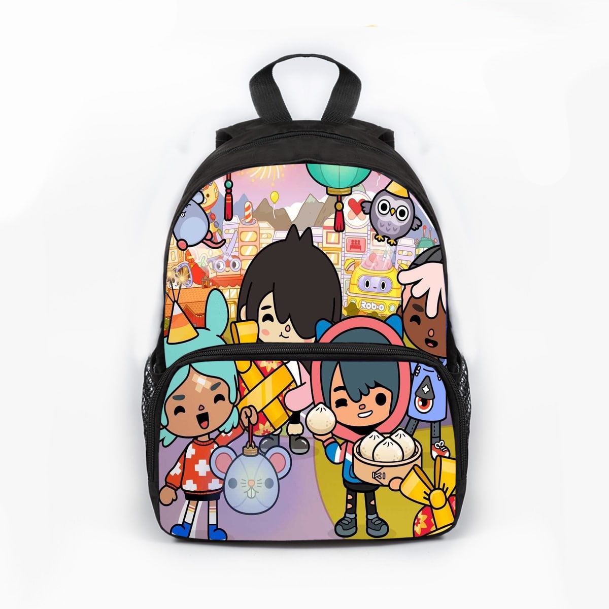 13 Inch Mini Bag 3D Printed Toca Life World Backpack Children Anime Bag ...