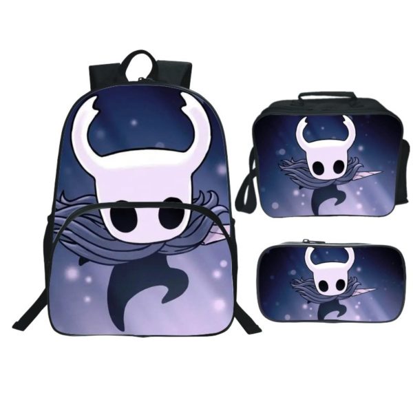 16 Inch Hollow Knight Backpack School Bag+Lunch Bag+Pencil Bag - Baganime