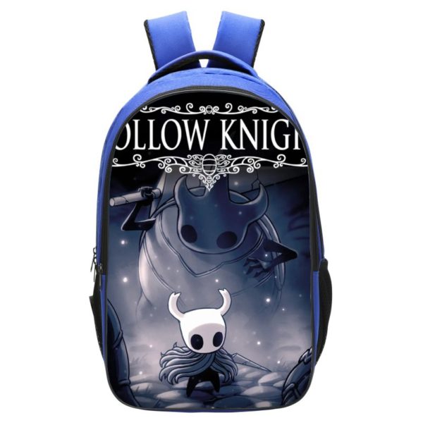 Hollow Knight Backpack School Bag Blue - Baganime