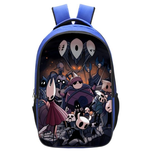 Hollow Knight Backpack School Bag Blue - Baganime