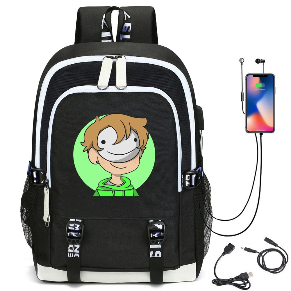 Dream was taken Men’s and women’s backpack USB backpack computer bag ...