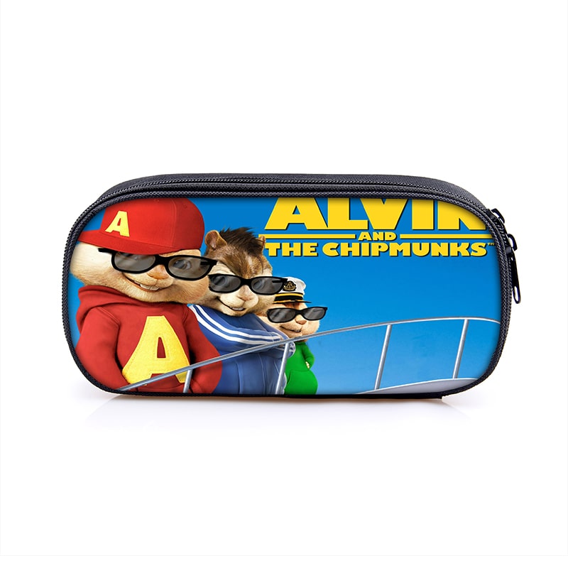 Alvin And The Chipmunks Large Pencil Case Purse Storage Bags ...