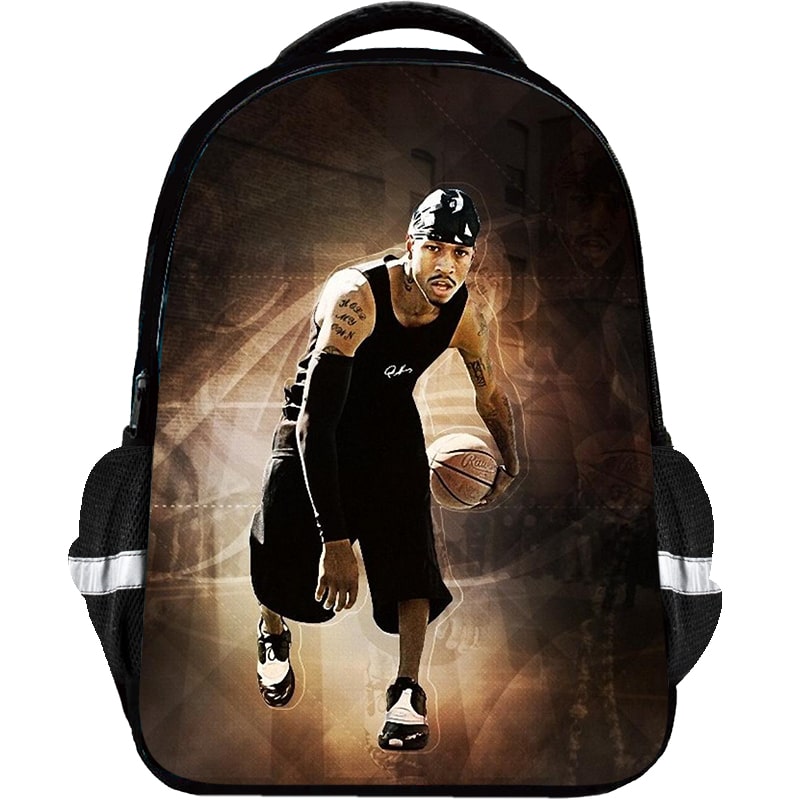 Allen Iverson Backpack Kids Youth Student High Capacity Waterproof School Bag 14 
