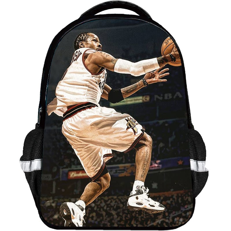 Allen Iverson Backpack Kids Youth Student High Capacity Waterproof School Bag 38 