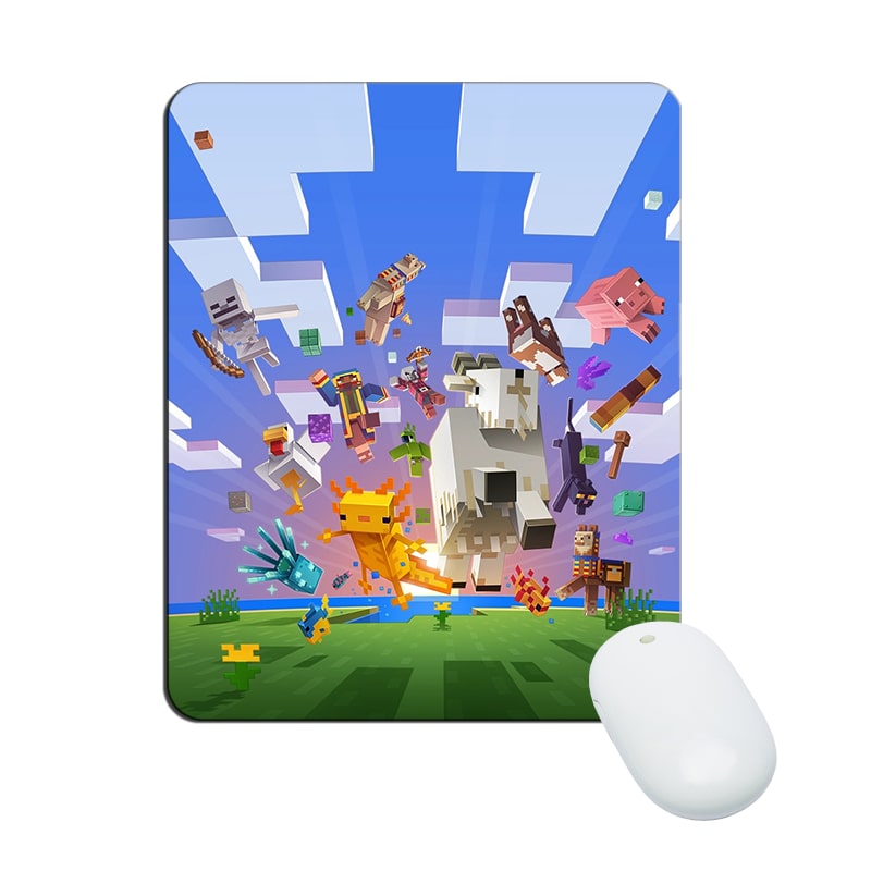 Minecraft Mouse Pad Natural Rubber Washable Baganime